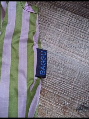 BAGGU Avocado Candy Stripe Baby Bag